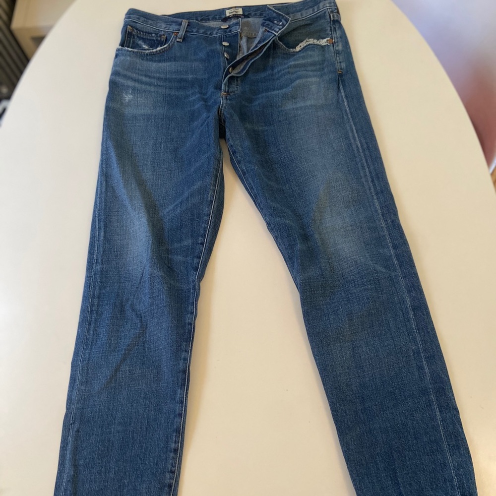 Citizens of Humanity Premium Vintage Liya High Rise Classic Fit Button-fly Denim